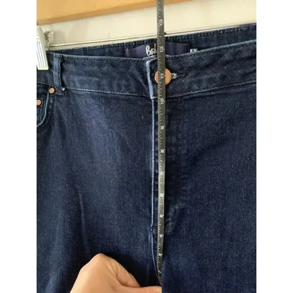 Boden Marylebone Slim Bootcut Women's Sz US 16R Dark Wash Jeans Pants - Picture 6 of 9